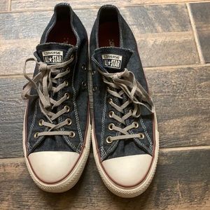 Converse All Stars Denim Blue Shoes, Size 12 US